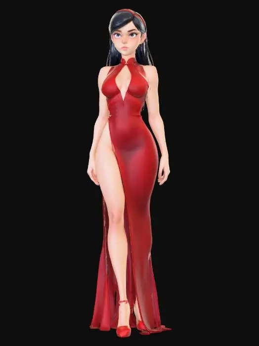 3D model for Red Elegance