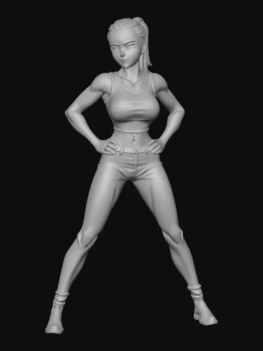 3D model for Determined Stance