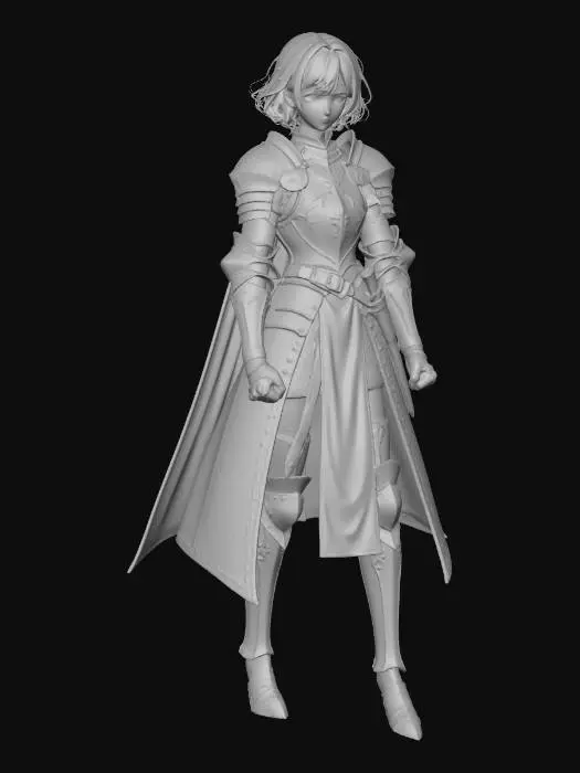 3D model for Knight in Purple