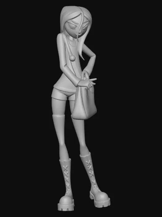 3D model for Goth on the Stairs