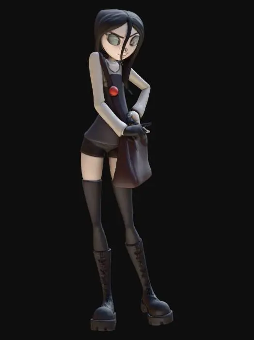 3D model for Goth on the Stairs