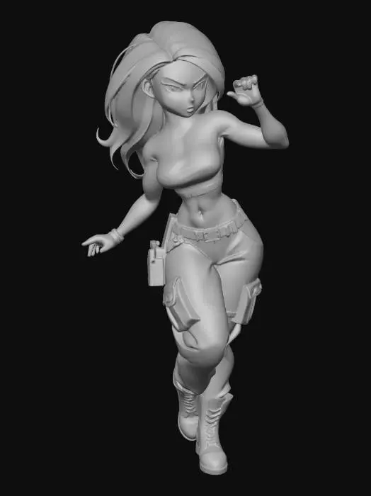 3D model for Red-Haired Warrior