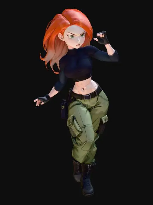 3D model for Red-Haired Warrior