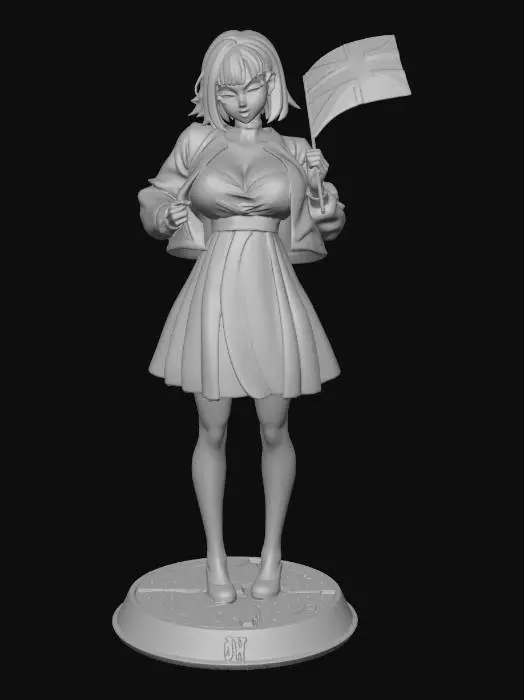 3D model for Union Celebration Girl
