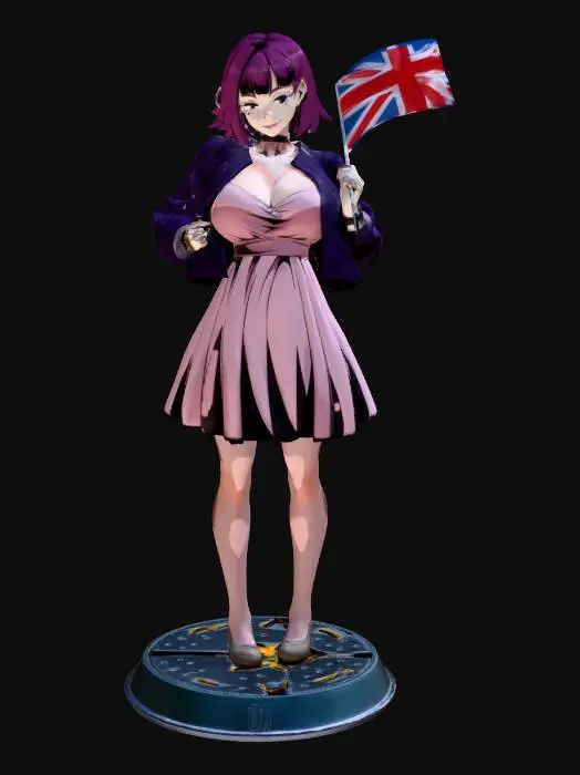 3D model for Union Celebration Girl