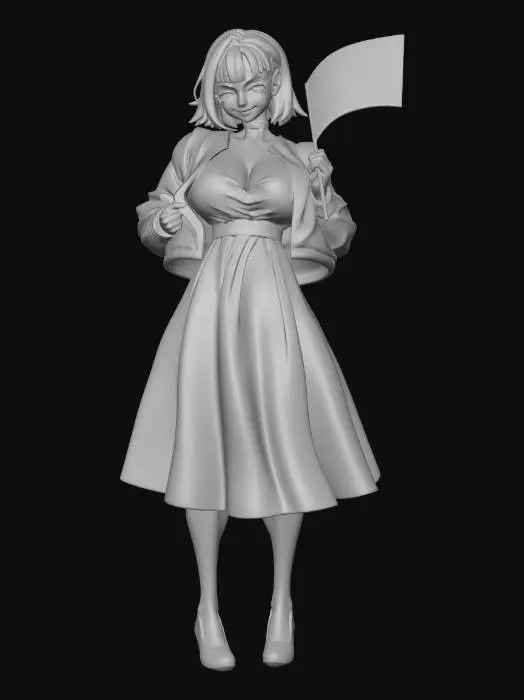 3D model for Union Celebration Girl