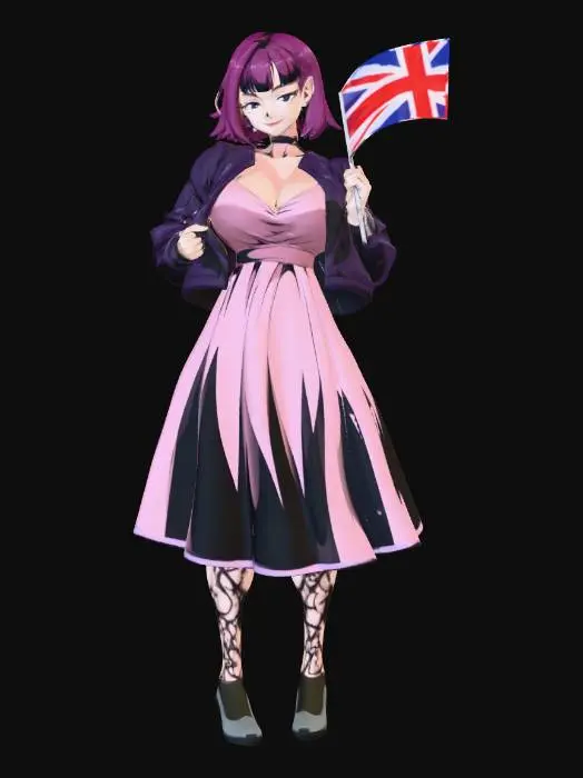 3D model for Union Celebration Girl