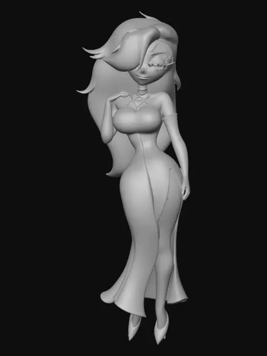 3D model for Glamorous Gown