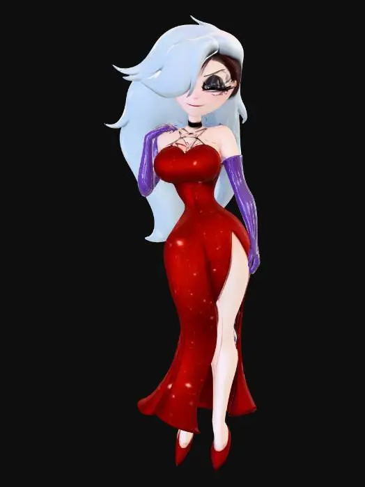 3D model for Glamorous Gown