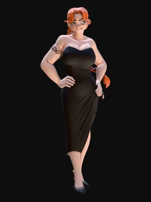 3D model for Confident Elegance
