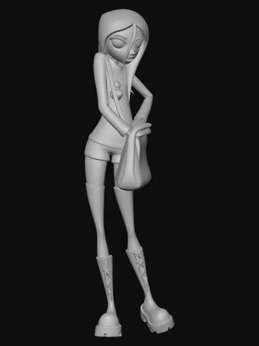 3D model for Goth on the Stairs