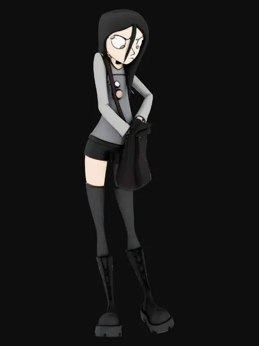 3D model for Goth on the Stairs