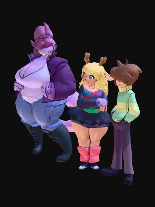 3D model for Colorful Trio