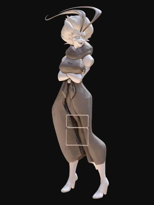 3D model for Mystical Wanderer