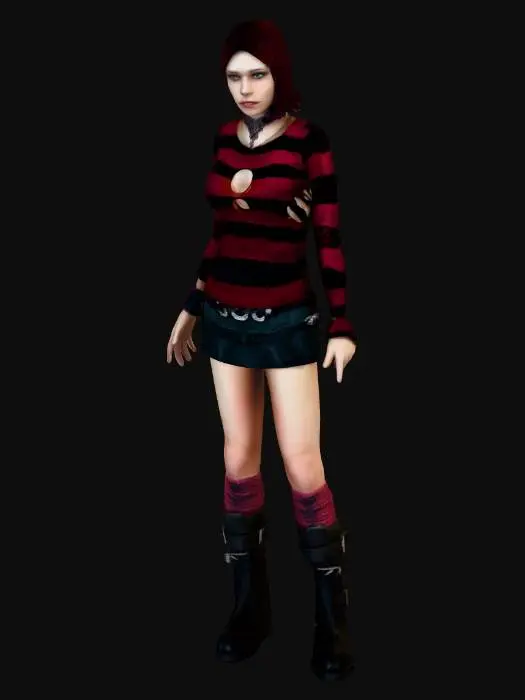 3D model for Crimson Stripes Shannon
