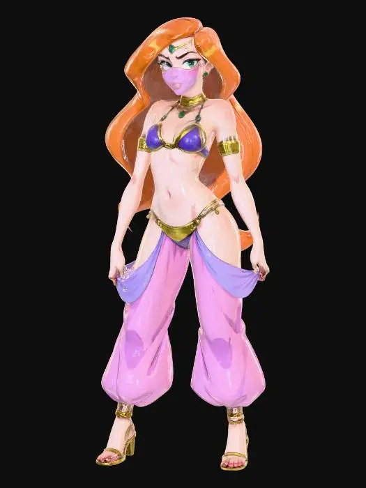 3D model for Veiled Mirage Princess