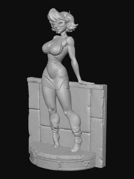 3D model for Nightclub Mystery nerd girl