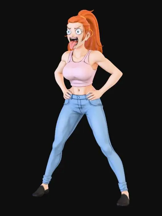 3D model for Fierce Expression