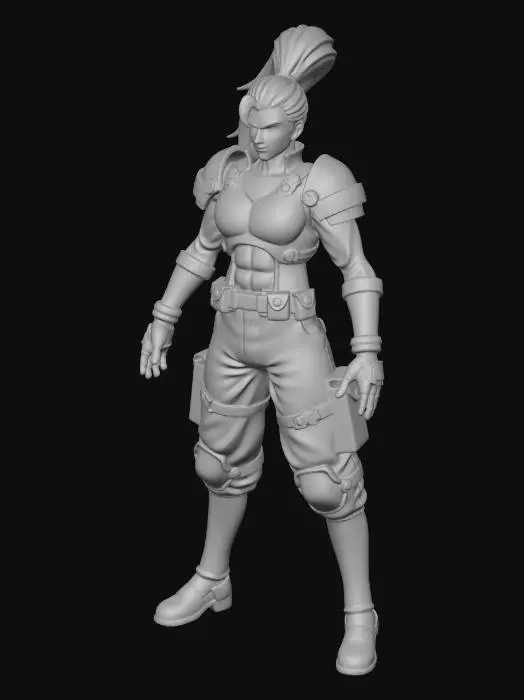 3D model for Azure Tempest Warrior