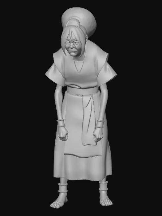 3D model for Green-robed Elder