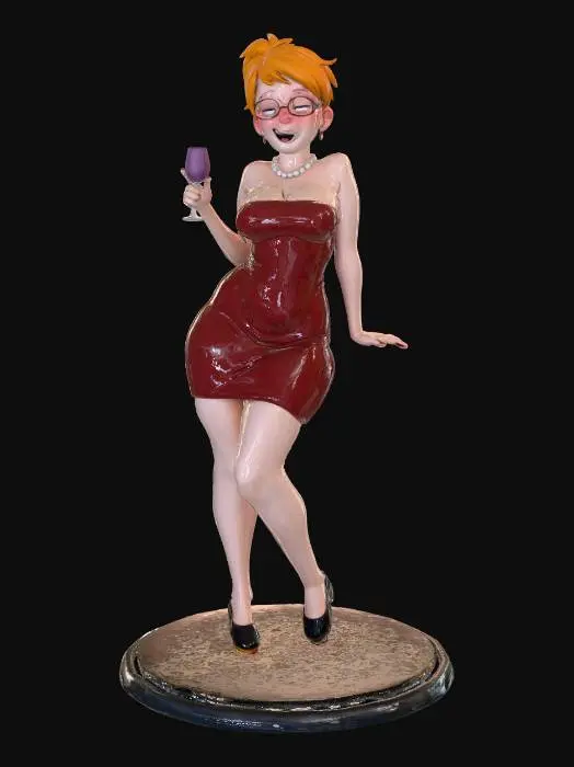 3D model for Wine and Laughter