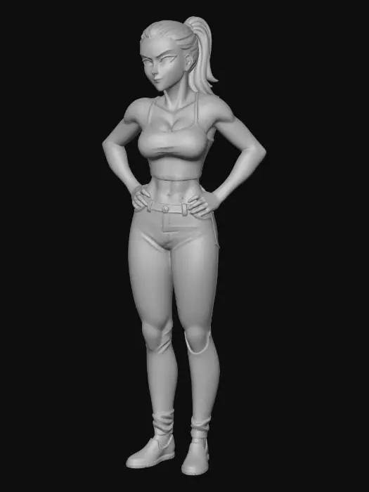 3D model for Determined Stance