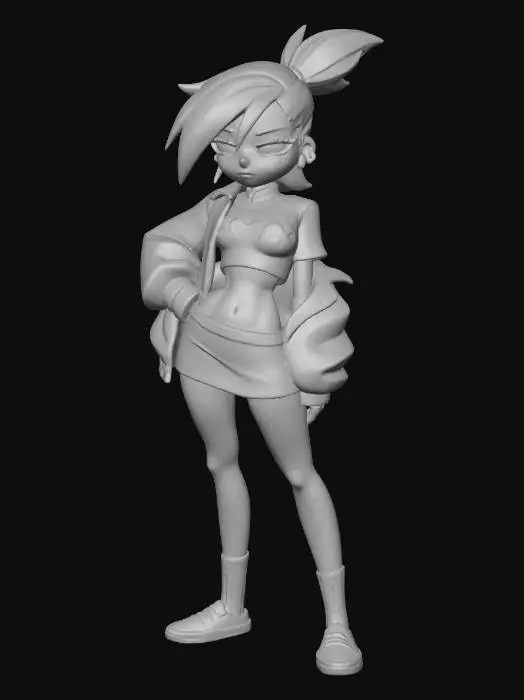 3D model for Confident Character frankie