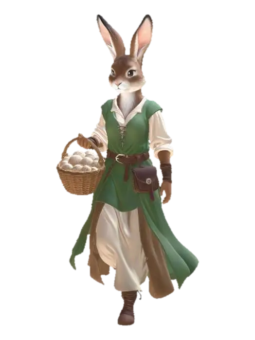 The Market Hare, #EasterEgg2026# 3D model, vytvořený pomocí AI
