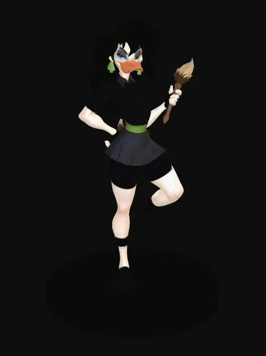 3D model for The Painter Duck