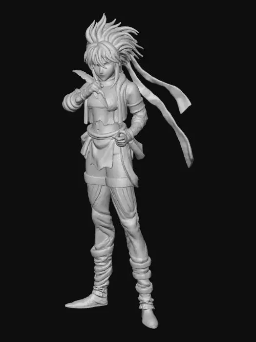 3D model for Warrior of the Sunset City