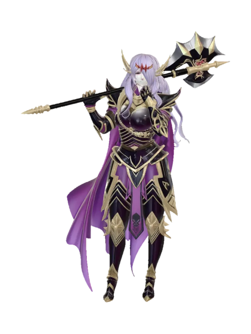 Violet Valorcrest - Valor 3D-model, gegenereerd door AI