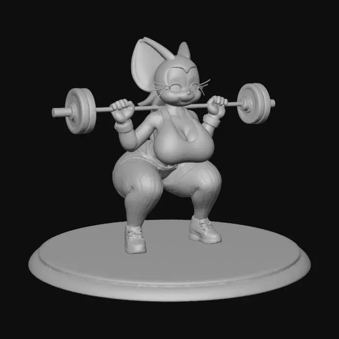 3D model for Weightlifting Bat in the Gym