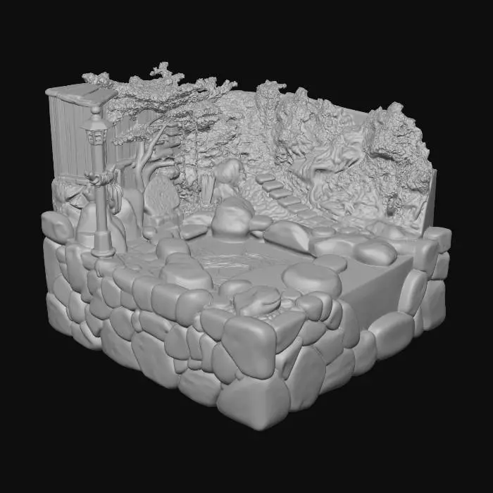 3D model for Serene Onsen Model