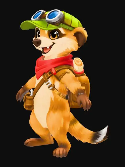 3D model for Treasure Hunt Meerkat