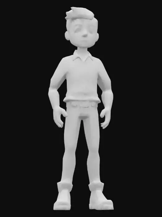 3D model for human 3d low poly