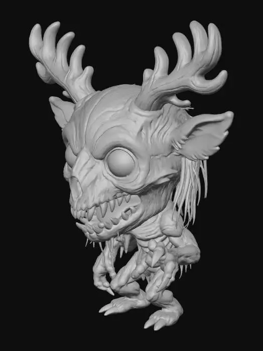 3D model for Wendigo chibi