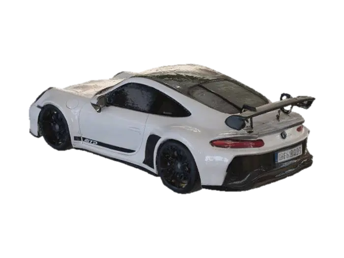 Porsche 911 GT3 3D model, vytvořený pomocí AI