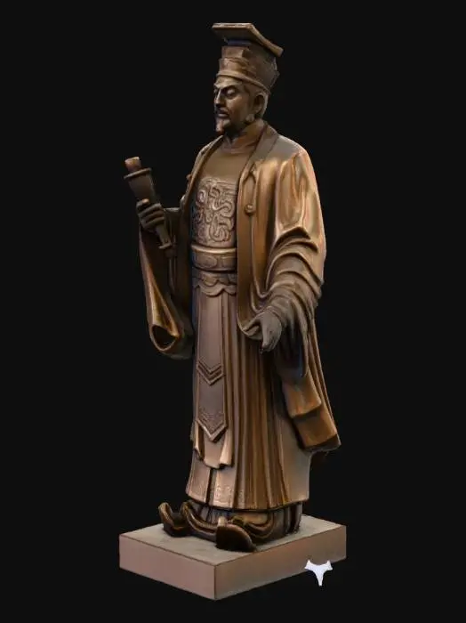 3D model for Bronze Ly Thai To Statue