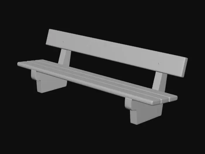3D model for Sunny Park Bench