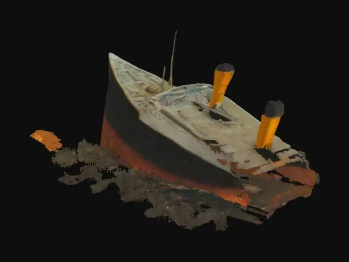 3D model for #ocean# titanic naufragao nas areias e as pedras do oceano, #ocean#,  #ocean#