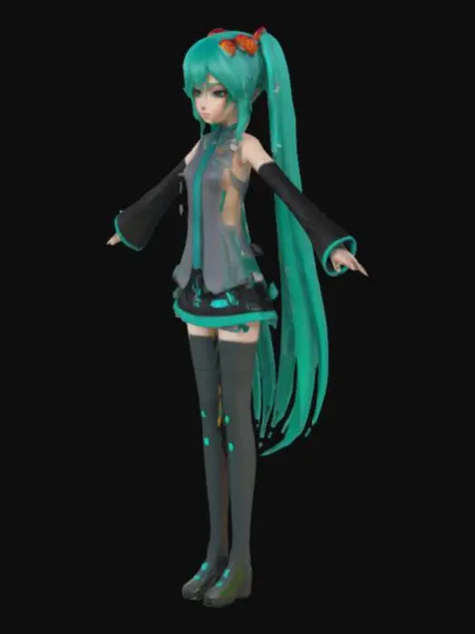 3D model for  Hatsune Miku | Character Figure Display