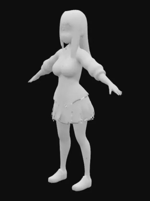 3D model for 3D Anime Character Model