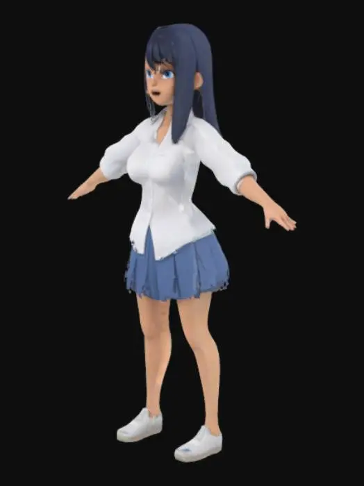 3D model for 3D Anime Character Model