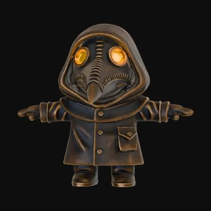 3D model for Plague Doctor Figure