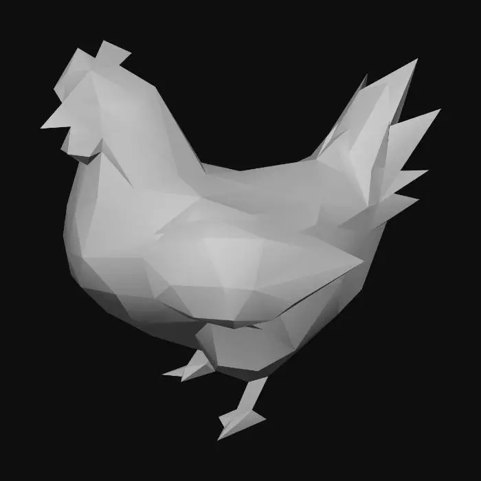 3D model for Geometric Hen