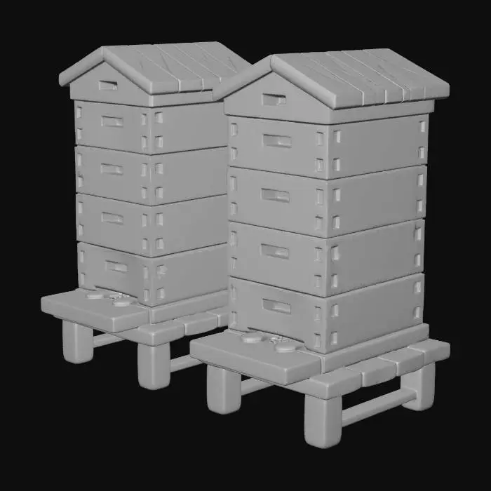3D model for Two Tall Apiaries
