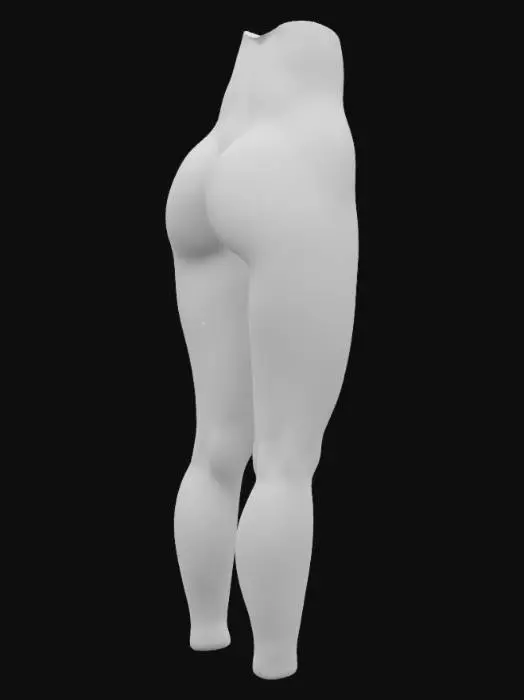 3D model for 蜜大腿特寫 從肚臍到膝蓋