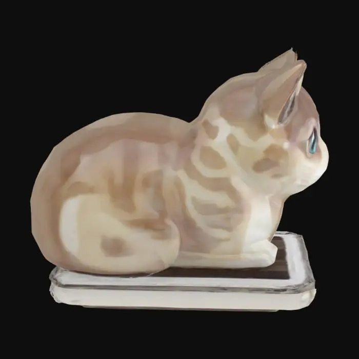 3D model for Cat on a iphone, #SketchTo3D#