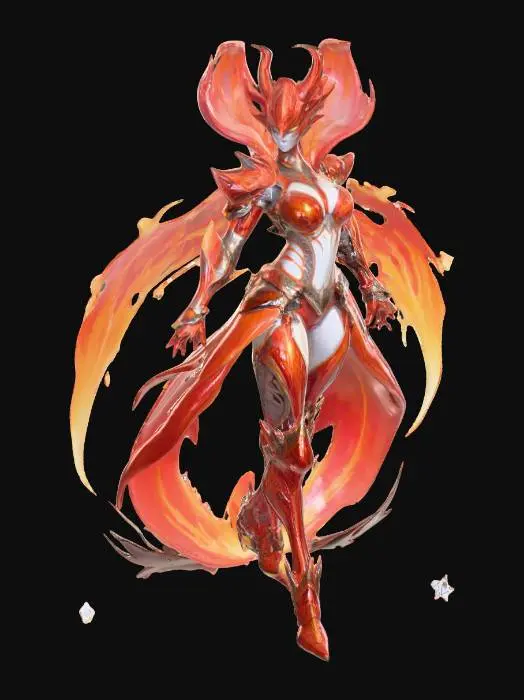 3D model for Crimson Flame Empress