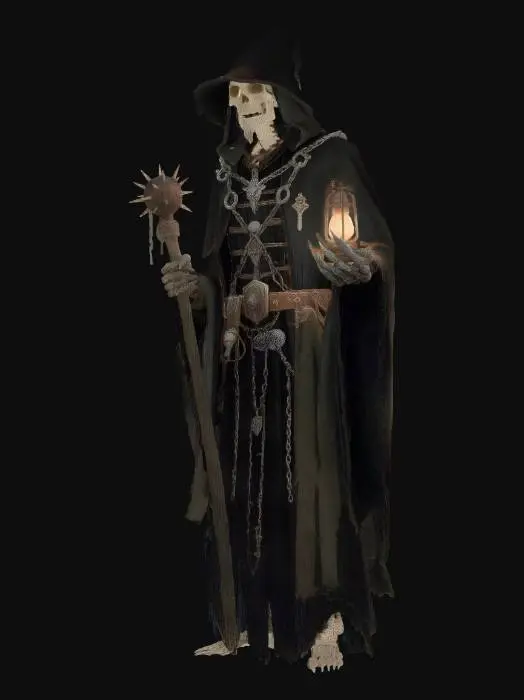 3D model for undead mage